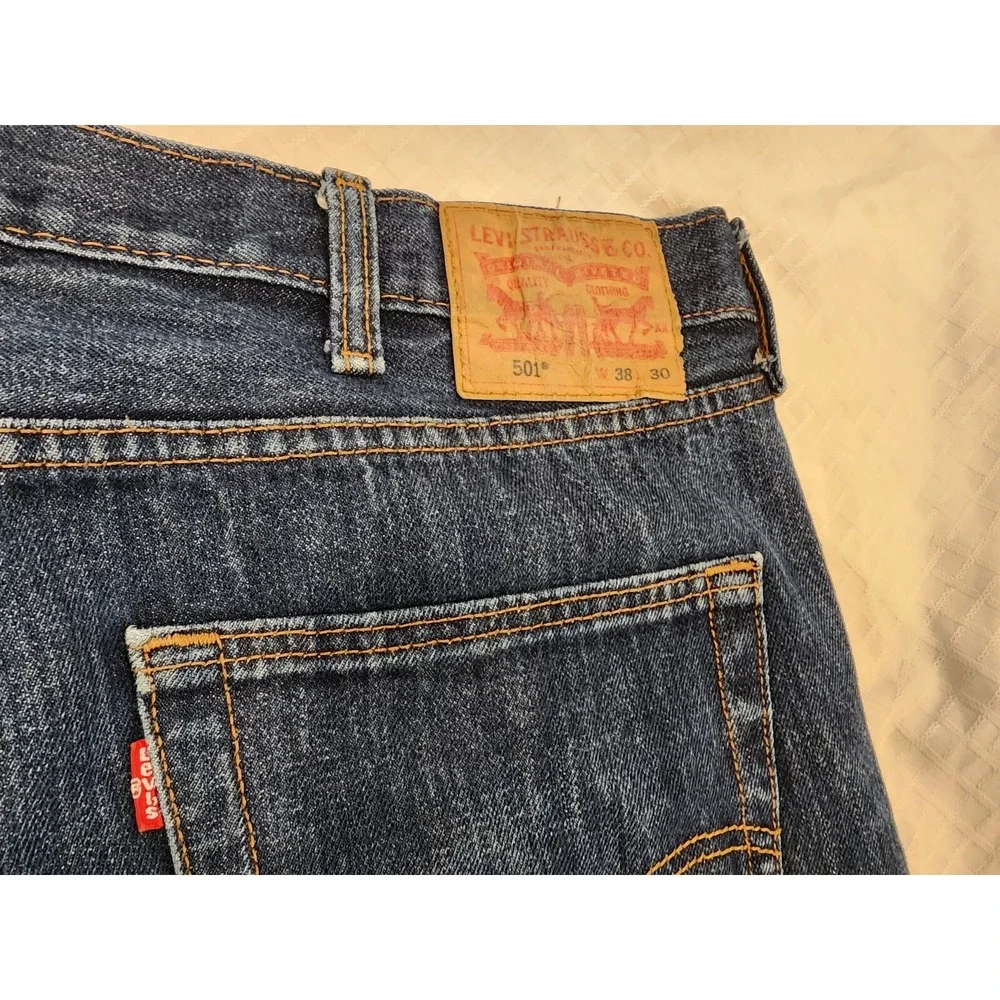 Levi's Original 501 jeans - Straight Leg, Button Fly‎ Men's 38x30 long lasting